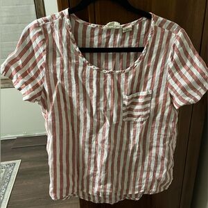 Christian Siriano Linen Short Sleeve